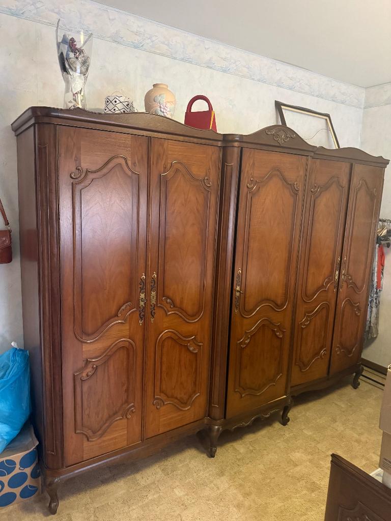 Complete slaapkamer, Maison & Meubles, Chambre à coucher | Chambres à coucher complètes, Enlèvement, Utilisé, Deux personnes, Vintage