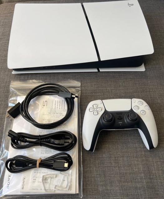 PS5 Slim 1TB + Controller – Inclusief doos + garantie, Ophalen, Zo goed als nieuw, Playstation 5