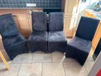 4 chaises sur roulette couleur brune, Maison & Meubles, Chaises, Enlèvement, Utilisé, Quatre, Synthétique