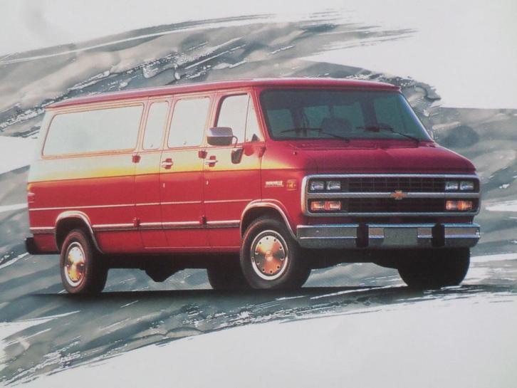 Chevrolet Van G20 & G30 Starcraft & Transcar Brochure, Boeken, Auto's | Folders en Tijdschriften, Chevrolet, Ophalen of Verzenden