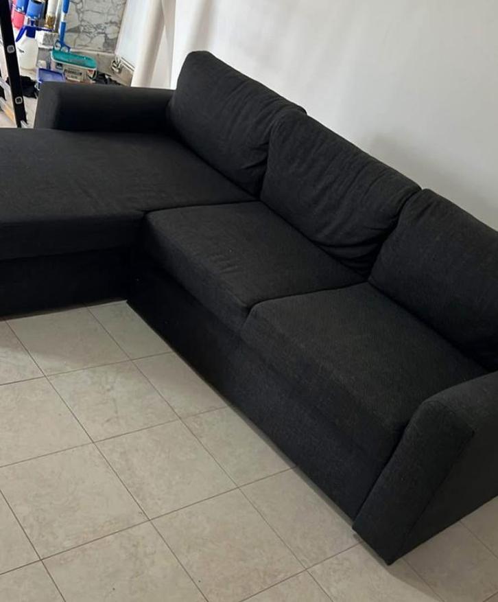 Hoeksalon grijs, Huis en Inrichting, Zetels | Complete zithoeken, Zo goed als nieuw, Stof, Ophalen