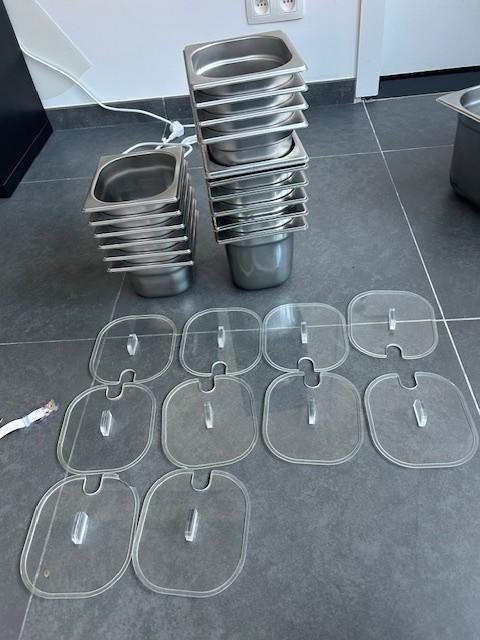 Lot de Bac Gastro en Inox à vendre, Articles professionnels, Enlèvement, Utilisé, Autres types