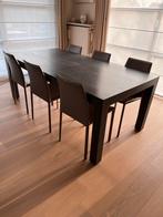 Eettafel fineerhout 200x100 cm, Ophalen, Gebruikt, Modern