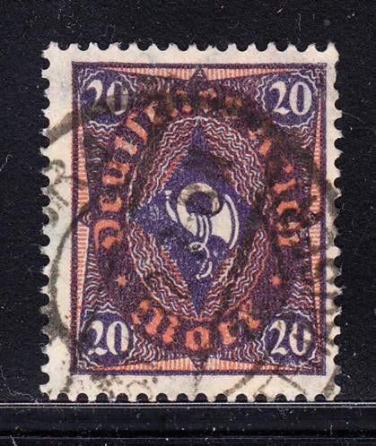 1703 - Duitse Rijk michel 207W gestempeld , posthoorn, Timbres & Monnaies, Timbres | Europe | Allemagne, Envoi, Empire allemand