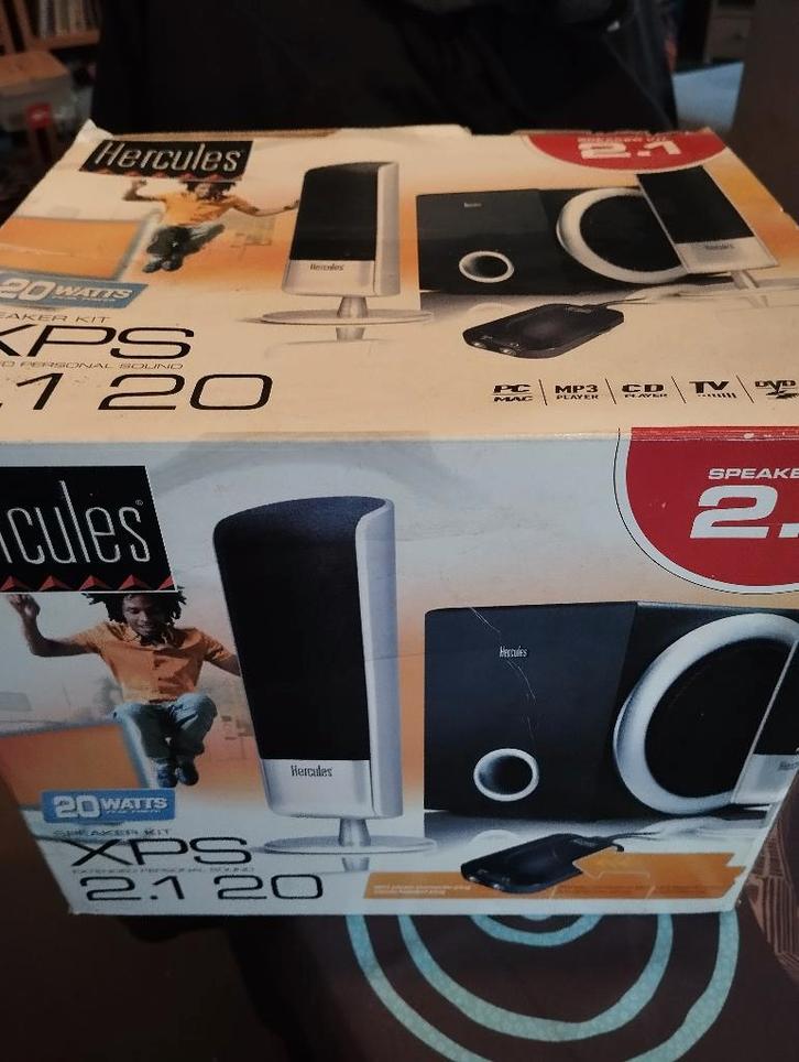 Hercules XPS Speaker Kit 2.1, Computers en Software, Pc speakers, Gebruikt, Overige typen, Ophalen of Verzenden