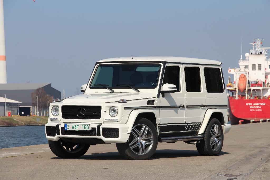 Mercedes-Benz G55 AMG, Auto's, G-Klasse, Wit, Leder, Bedrijf