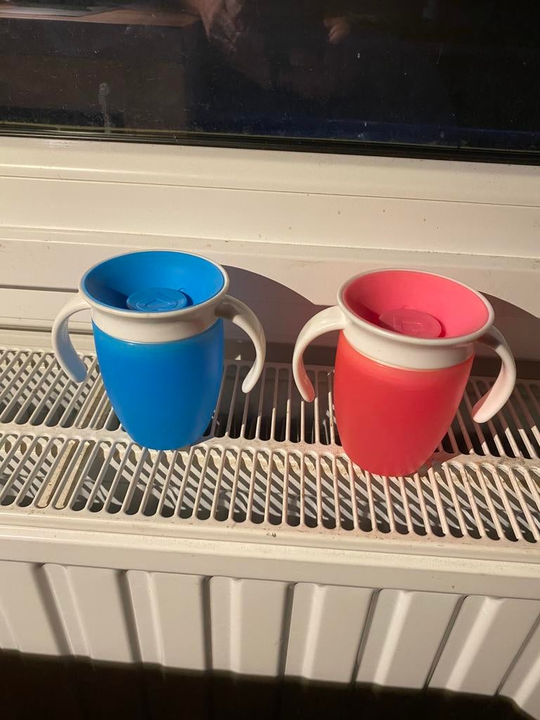 2x Munchkin kinderbekers, Ophalen of Verzenden, Gebruikt