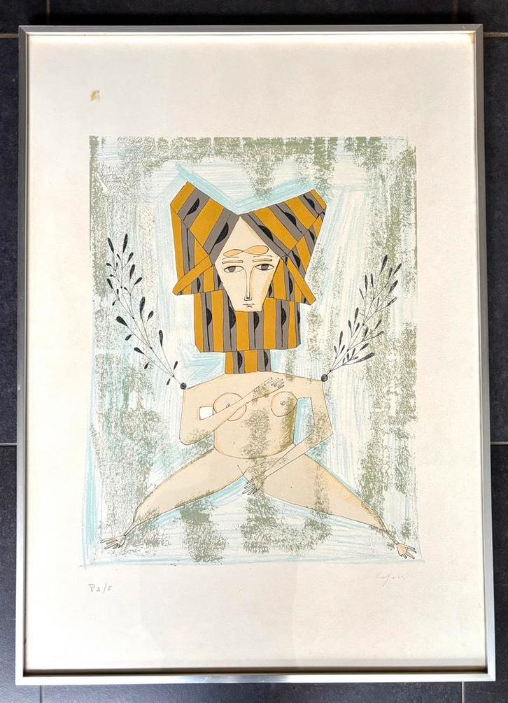 Originele Capacci lithografie – artist proof ”, Antiek en Kunst, Kunst | Litho's en Zeefdrukken, Ophalen