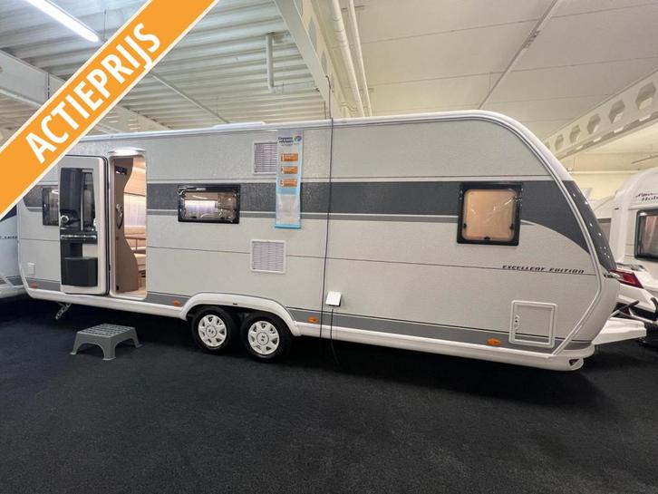 Hobby Excellent Edition 650 UMFE 2024 MEGA KORTING!, Caravans en Kamperen, Caravans, tot en met 5, 1500 - 2000 kg, Rondzit, Hobby