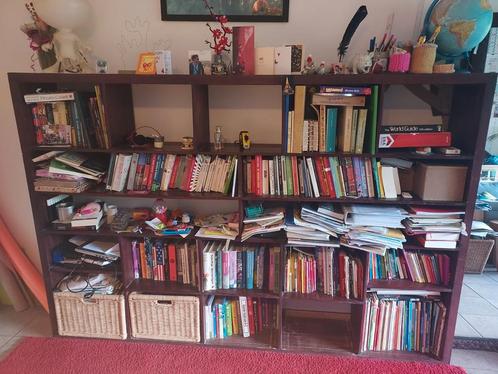 Boekenkast van hard hout, Huis en Inrichting, Kasten | Boekenkasten, Gebruikt, Ophalen