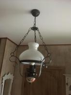 rustieke hanglamp met spaarlamp, Ophalen, Gebruikt, Glas, Rustiek