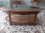 MOOIE OVALE WOONKAMERTAFEL!!!, Huis en Inrichting, Ophalen, 100 tot 150 cm, Glas, 50 tot 100 cm