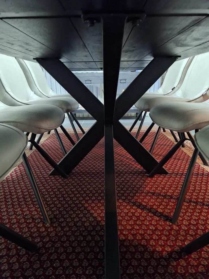 tafel zwart, Huis en Inrichting, Tafels | Eettafels, Nieuw, 100 tot 150 cm, 200 cm of meer, Rechthoekig, Overige houtsoorten, Ophalen