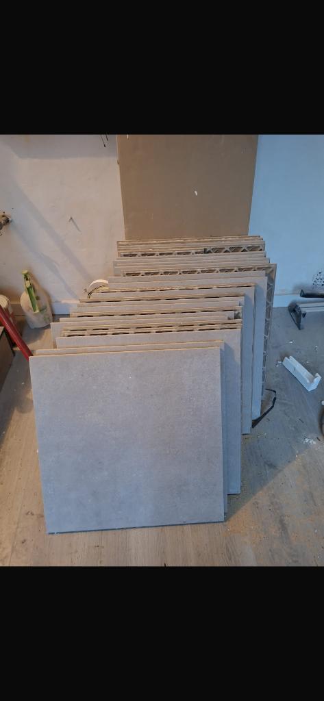 Gerectificeerde keramische tegels 60x60x2, Doe-het-zelf en Bouw, Tegels, Nieuw, Vloertegels, Keramiek, 60 cm of meer, 60 cm of meer