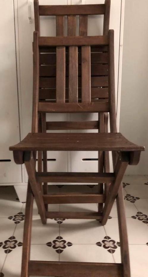 set van 2x massief houten klapstoel IKEA tuin terras, Tuin en Terras, Tuinstoelen, Gebruikt, Hout, Inklapbaar, Ophalen of Verzenden