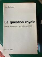Jean Duvieusart, La question royale, 1976, Ophalen of Verzenden, 20e eeuw of later, Gelezen