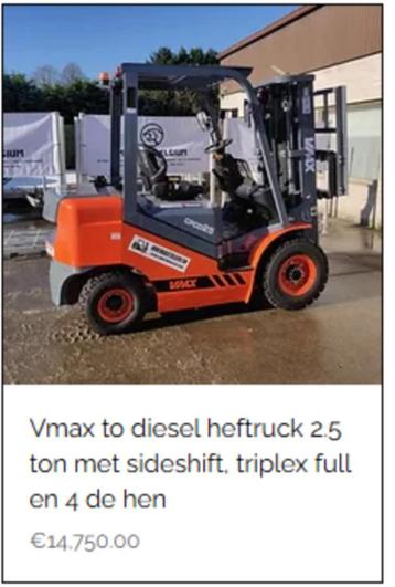 te koop heftruck beschikbaar voor biedingen