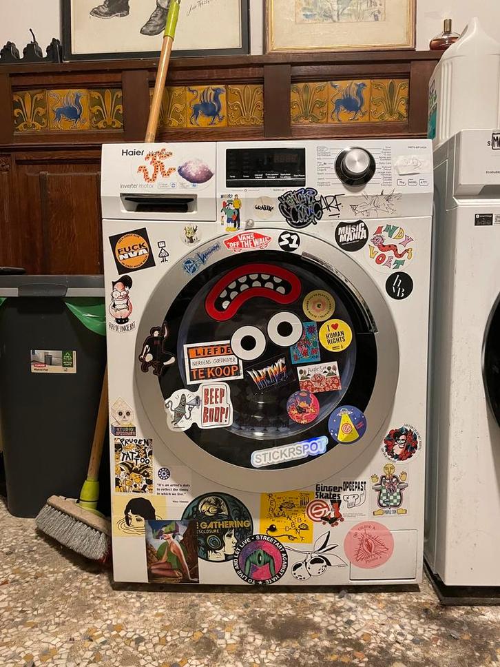 Haier wasmachine, Elektronische apparatuur, Wasmachines, Zo goed als nieuw, Voorlader, 6 tot 8 kg, 1200 tot 1600 toeren, Energieklasse A of zuiniger