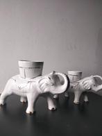 prijs in omschrijving, 80s vintage keramiek bloempot olifant, Utilisé, Enlèvement ou Envoi