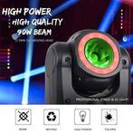 Nieuwe First Class 90W LED BEAM MOVINGHEAD MET LED RING, Ophalen of Verzenden, Nieuw, Licht, Geluidgestuurd