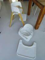 Stokke Step stoel met baby set en tafel, Kinderen en Baby's, Kinderstoelen, Ophalen, Gebruikt, Meegroeistoel, Stoelverkleiner