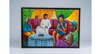 HST - Shula Monsengo (1959-) - Ecole populaire Kinshasa 2000, Antiquités & Art, Art | Art non-occidental, Enlèvement ou Envoi