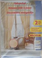 Paire de rideaux prêt à poser, Neuf, Enlèvement ou Envoi, Beige, 100 à 150 cm