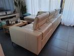 Lederen hoeksalon, belgisch merk Varam, Huis en Inrichting, Ophalen, Gebruikt, Leer, 200 tot 250 cm