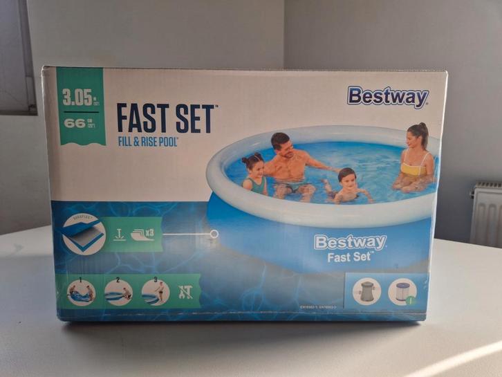 Piscine avec pompe BESTWAY FAST SET 3,05 x 0,66 m - NEUVE, Kinderen en Baby's, Speelgoed | Buiten | Speeltoestellen, Nieuw, Overige typen