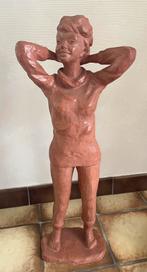 Paul Sersté terracotta beeld xl made in belgium, Antiek en Kunst, Ophalen