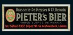 Pieter‘s Bier Brasserie De Keyser Molenbeek Laeken vers 1920, Envoi, Comme neuf