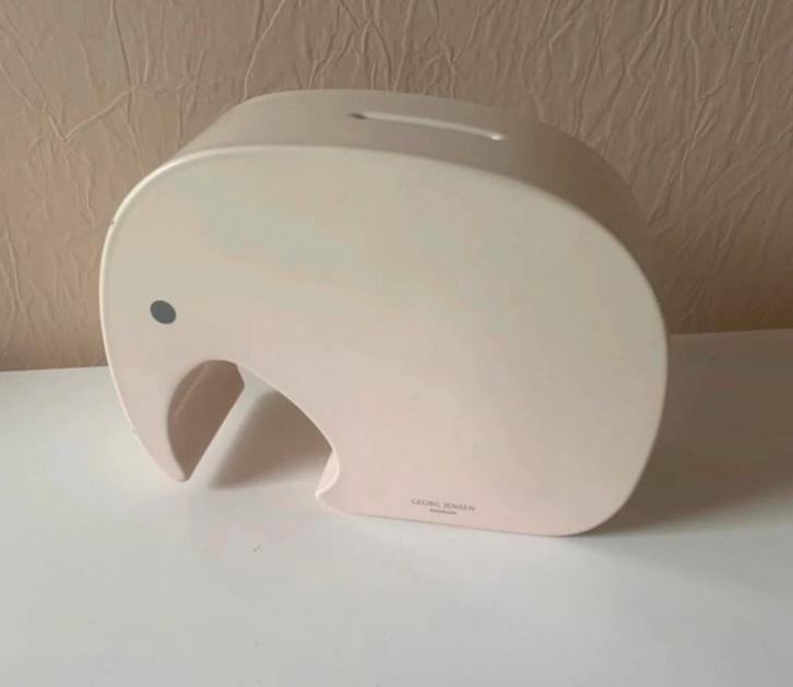 Zeldzame crèmekleurige Moneyphant,  Georg Jensen, Antiquités & Art, Art | Objets design, Enlèvement ou Envoi