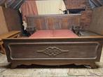 antiek bed - voor 1940 - voorzie nieuwe beddenbodem, Huis en Inrichting, Slaapkamer | Bedden, Gebruikt, Bruin, Tweepersoons, 200 cm