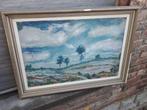 huile sur panneau paysage signe Jean Baptist CABUY, Antiek en Kunst, Ophalen of Verzenden
