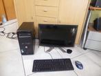 pc bureau complet, Ophalen of Verzenden, Gebruikt, Met monitor, HP