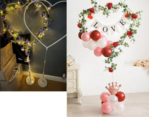 trouwdecoratie: hartstandaard, ballonnen, slingers, bloembla, Maison & Meubles, Accessoires pour la Maison | Autre, Neuf, Enlèvement ou Envoi