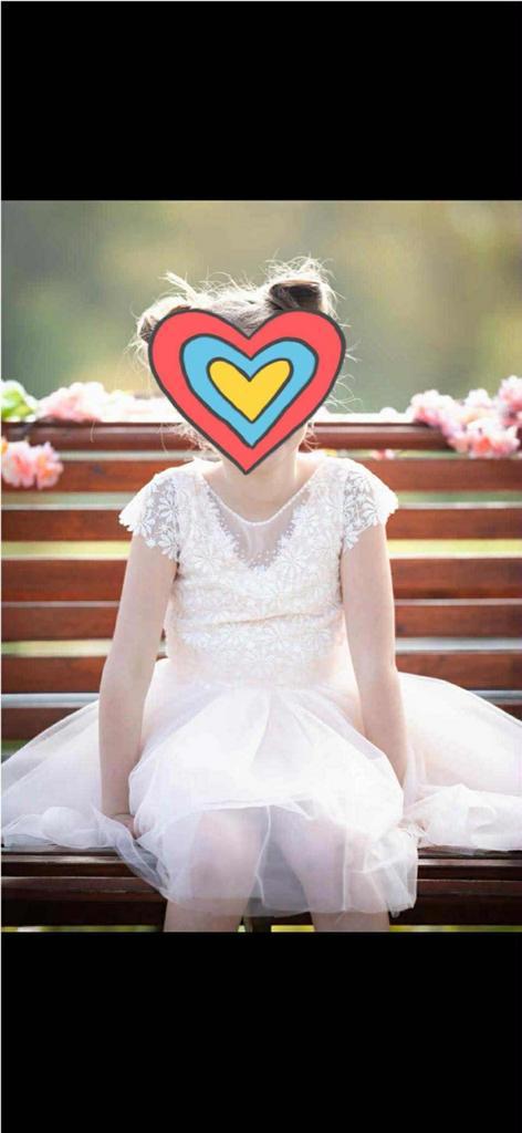 Communie kleedje Linea Raffaelli, Kinderen en Baby's, Kinderkleding | Maat 128, Zo goed als nieuw, Ophalen