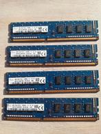4 4GB DDR3 1600MHz PC3-12800U – 16GB Hynix set, Computers en Software, RAM geheugen, Gebruikt, DDR3, Ophalen of Verzenden, 1600MHz