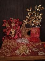 Gouden/rode kerstversieringen, Verzenden, Gebruikt