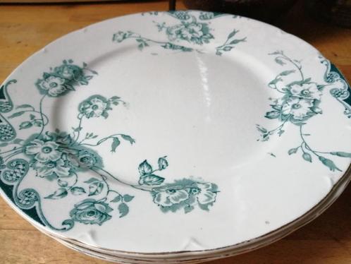 antieke Engelse borden, 10 stuks diameter  23 cm, SETprijs, Antiek en Kunst, Antiek | Porselein, Ophalen