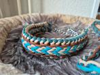 Set halsband en lijn handgemaakt, Dieren en Toebehoren, Hondenhalsbanden en Penningen, Ophalen of Verzenden, Handgemaakt