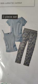 Ensemble de nuit, 3 pièces, neuf taille 40/42, Ophalen, Blauw, Setje