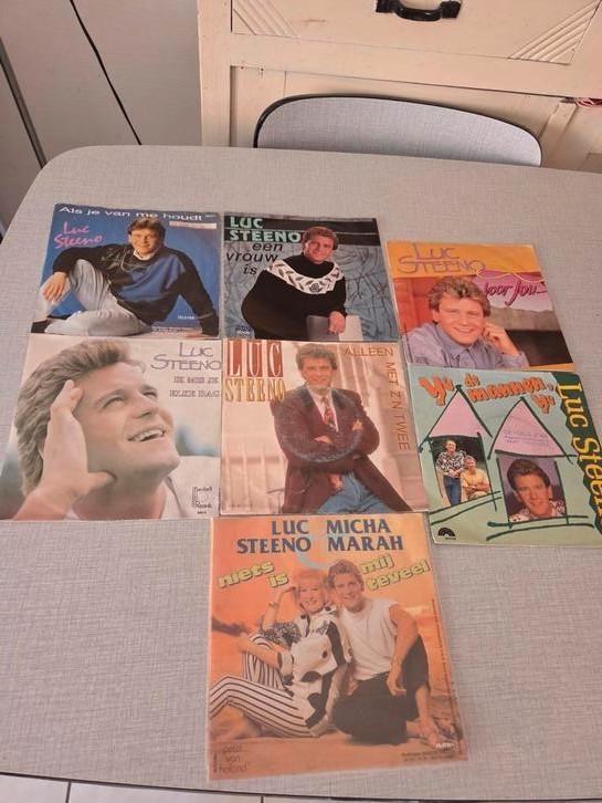 7 x singel Luc Steeno, pakketprijs mogelijk., Cd's en Dvd's, Vinyl Singles, Zo goed als nieuw, Single, Nederlandstalig, Ophalen of Verzenden