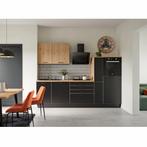 Keukenblok Zwart/Bruin spaanplaat (gloednieuw), Huis en Inrichting, Keuken | Keukenelementen, Nieuw, 200 cm of meer, 150 tot 200 cm