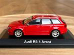 Audi RS4 B7 Avant '06-'08 rood 1:43 dealer editie Minichamps, Ophalen of Verzenden, Nieuw, Auto, MiniChamps
