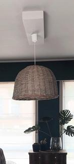 2 Lampen in  riet 50cm diameter, Ophalen, Zo goed als nieuw, Rond, 25 tot 50 cm