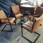 4 stoelen + antiek bureau, Huis en Inrichting, Ophalen, Zo goed als nieuw