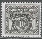 Ruanda-Urundi 1959 - Yvert 20TX - Takszegel - 10 c. (ZG), Verzenden, Postfris
