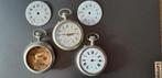3 antieke zakhorloges Japy chemin de fer roskopf +, Handtassen en Accessoires, Ophalen of Verzenden