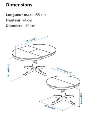 Table ikea "INGATORP" beschikbaar voor biedingen